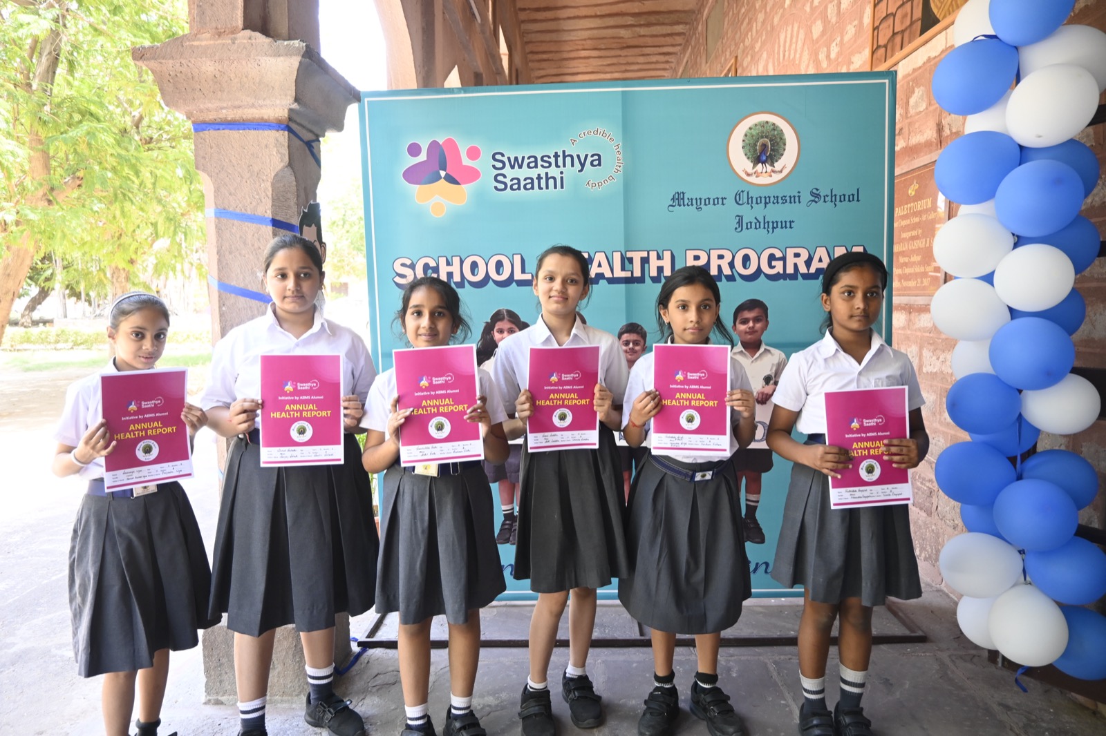 School health program at Mayoor Chopasni School, Jodhpur
